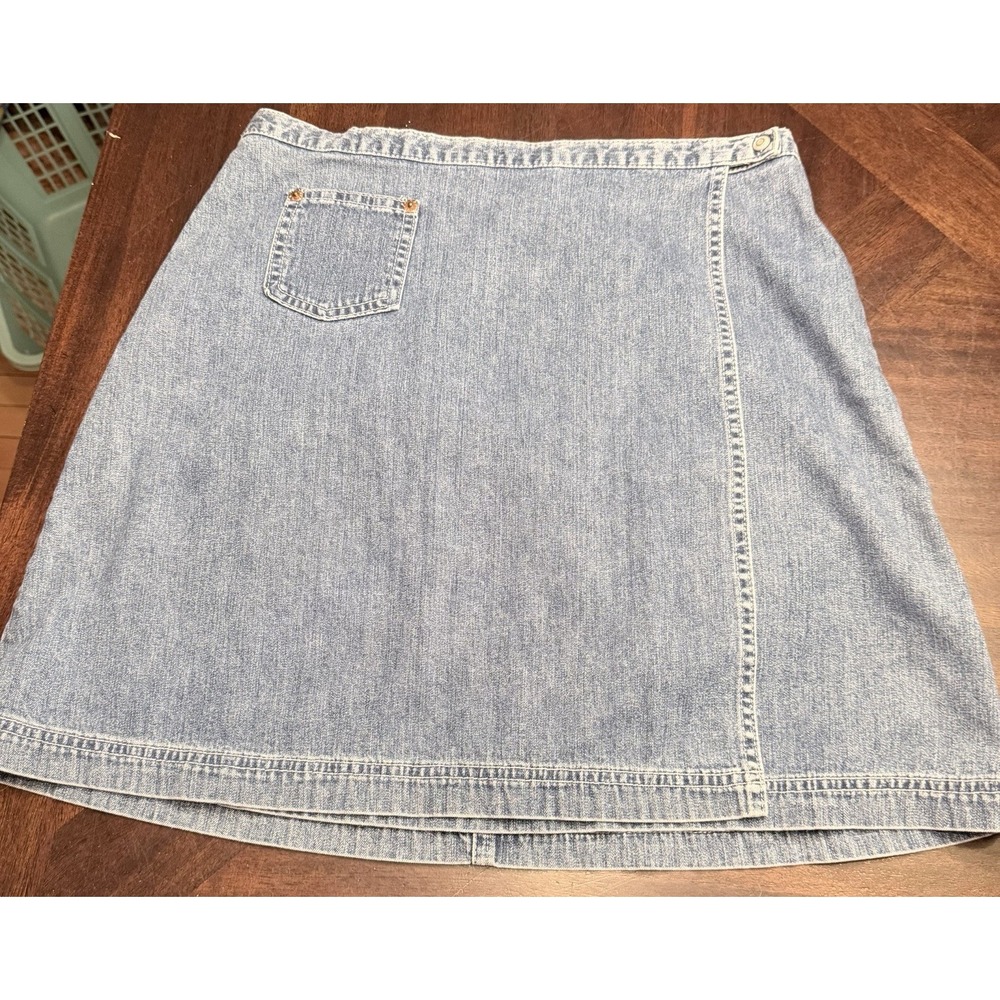 Vintage Gap Denim Wrap Skirt size 10